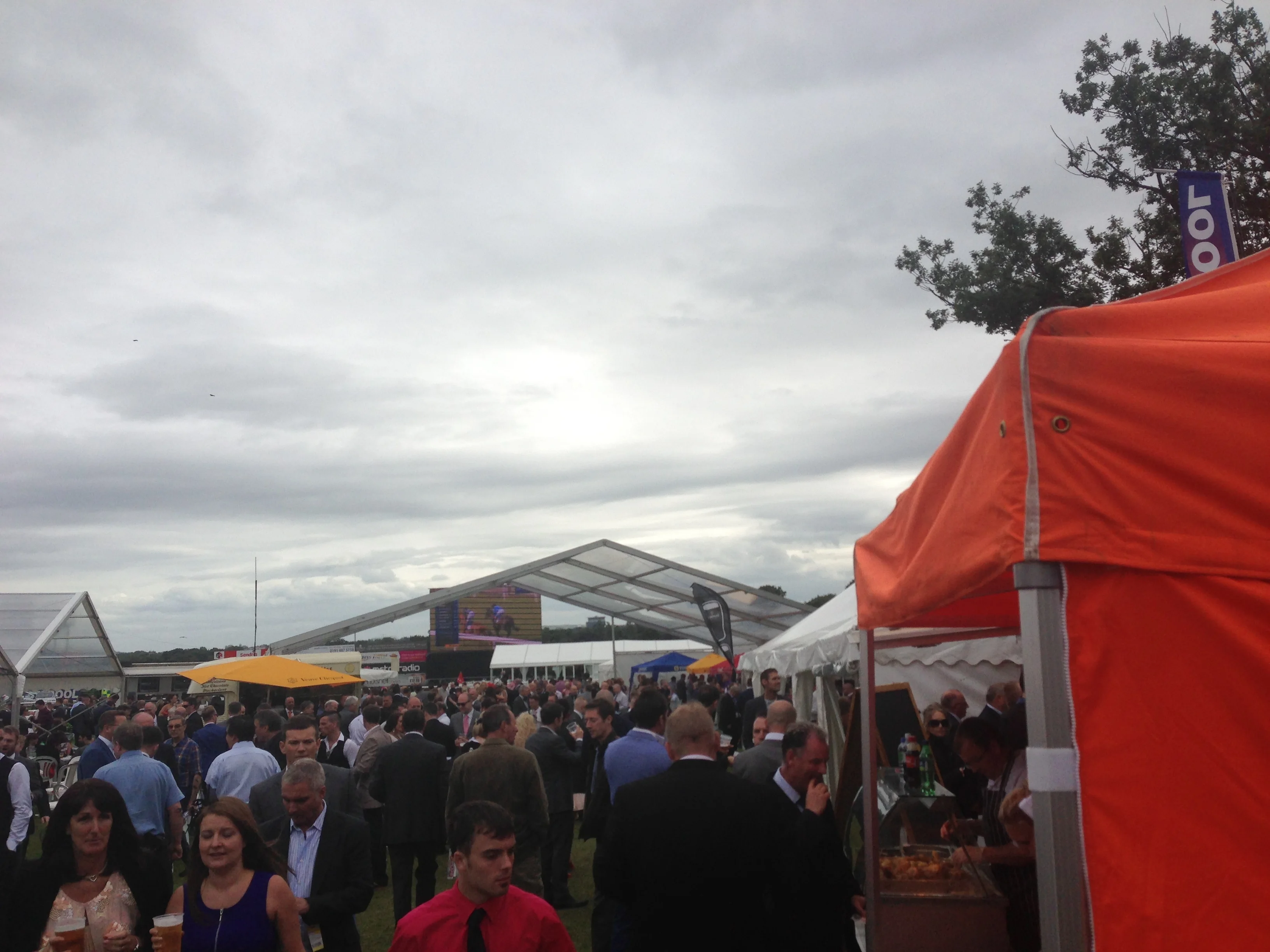 Tastybirds at a busy Leeds event with a large crowd